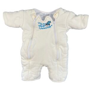 Baby Merlin's Magic Sleepsuit Cream Cotton Large 6-9 Months 18-21 lbs